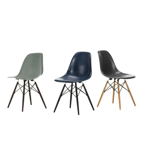 Cadeira Eames em Fibra de Vidro DSW / Ácer Escuro